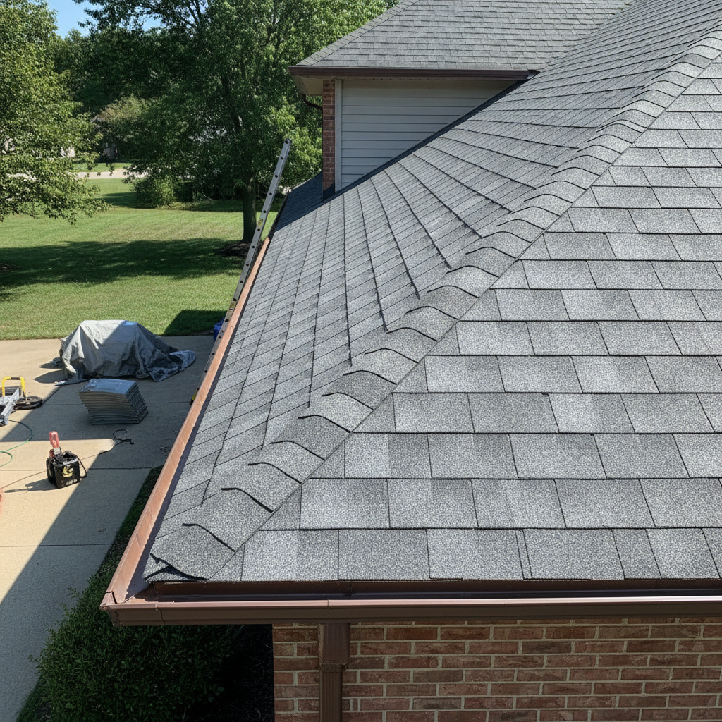 Worksite operations and equipment detail in Canton, OH